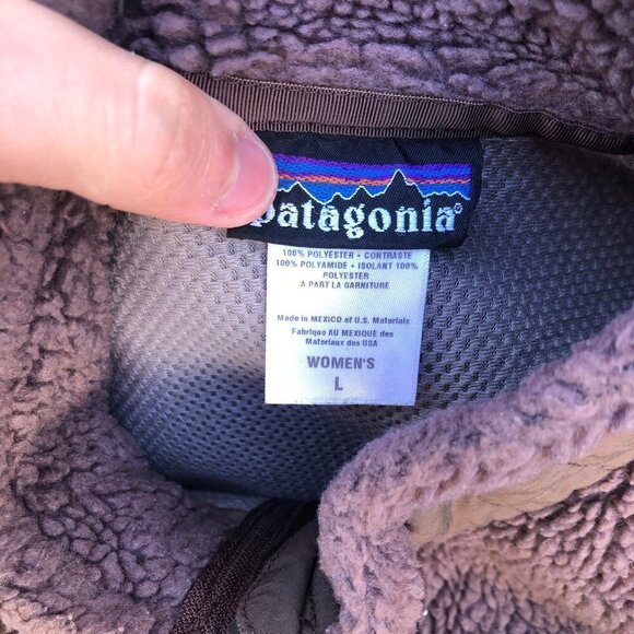 VINTAGE Patagonia Sherpa Jacket 'Triple Brown' Large - Picture 3 of 9